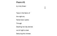 Consumer Lindy Green - Poem #1